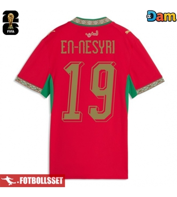 Marocko Youssef En-Nesyri #19 Hemmatröja Dam VM 2026 Kortärmad
